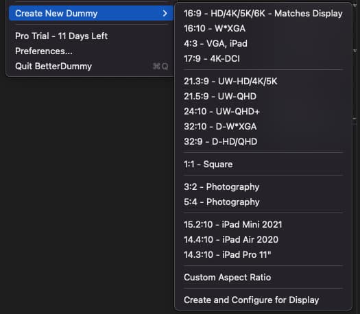创建虚拟显示器